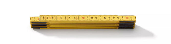 Hultafors 105354 Wooden 2m Folding Rule Yellow T59