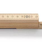 Hultafors 108010 Wooden 2m Folding Rule Natural, Blockmeter B3500