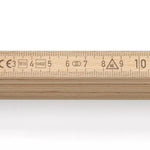 Hultafors 108010 Wooden 2m Folding Rule Natural, Blockmeter B3500