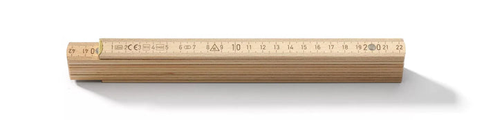 Hultafors 108010 Wooden 2m Folding Rule Natural, Blockmeter B3500