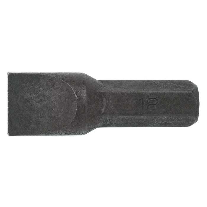 Draper Tools 12mm Plain Slot Impact Screwdriver Bit 10818