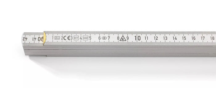 Hultafors 108710 Wooden 2m Folding Rule White, Blockmeter B3500