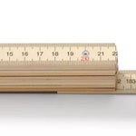 Hultafors 109011 Wooden 2m Folding Rule Natural, Blockmeter H4000