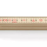 Hultafors 109011 Wooden 2m Folding Rule Natural, Blockmeter H4000