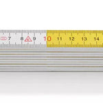 Hultafors 109311 Wooden 2m Folding Rule White/Yellow, Blockmeter H4000