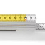 Hultafors 109311 Wooden 2m Folding Rule White/Yellow, Blockmeter H4000