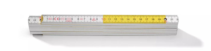 Hultafors 109311 Wooden 2m Folding Rule White/Yellow, Blockmeter H4000