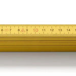 Hultafors 109611 Wooden 2m Folding Rule Yellow, Blockmeter H4000