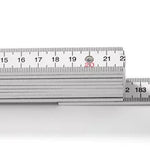 Hultafors 109711 Wooden 2m Folding Rule White, Blockmeter H4000