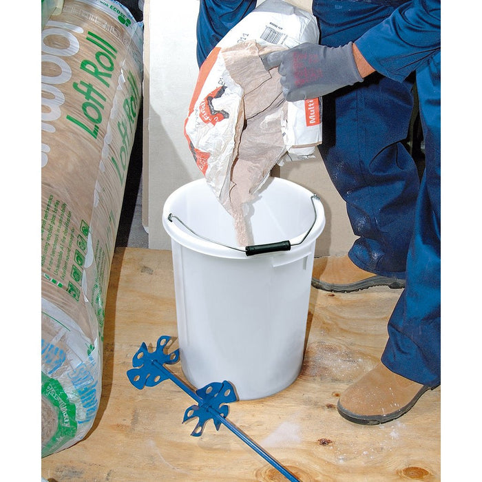 Draper Tools Plasterers Mixing Bucket 28L White 12100