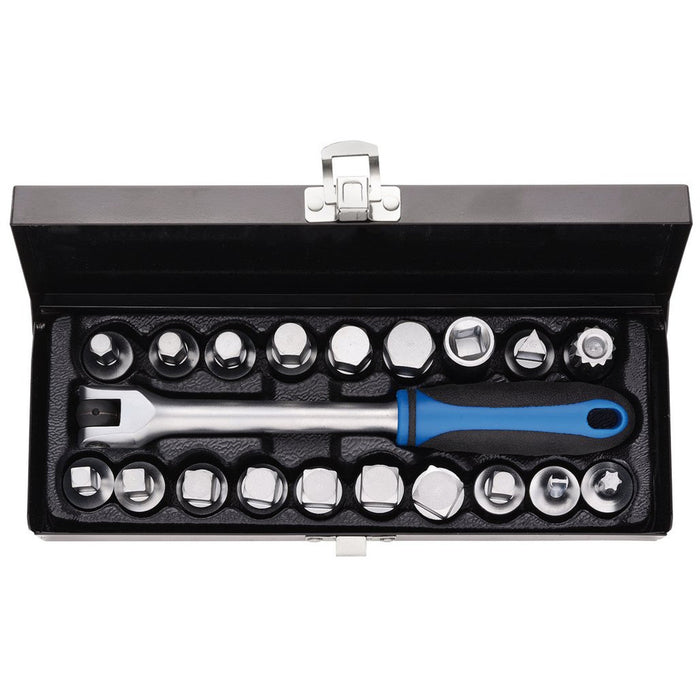 Draper Oil Drain Sump Plug Key Set, 3/4