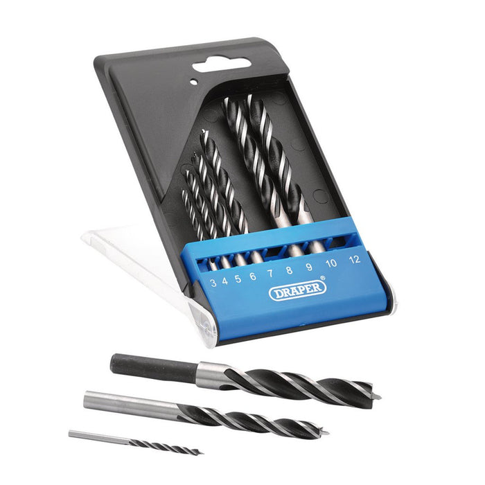 Draper Brad Point Drill Bit Set - 9Pc