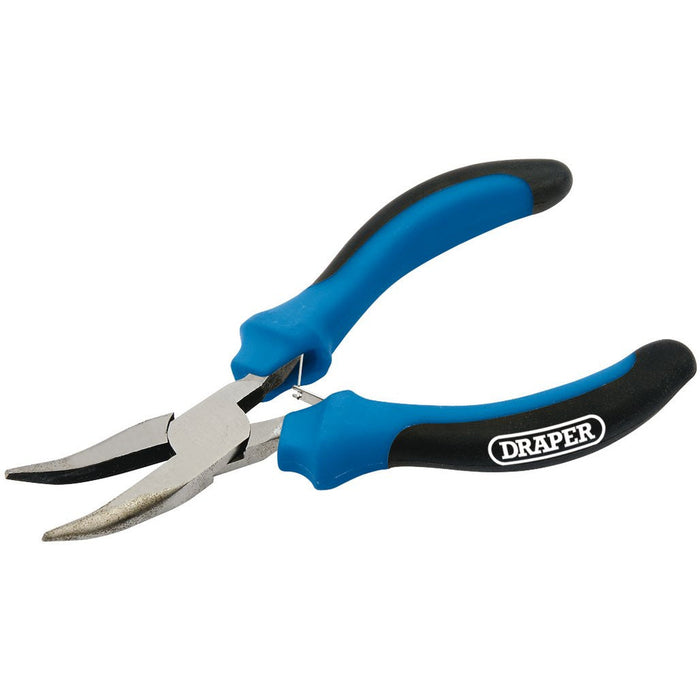 Draper Tools Soft Grip Bent Nose Mini Pliers 125mm 12540
