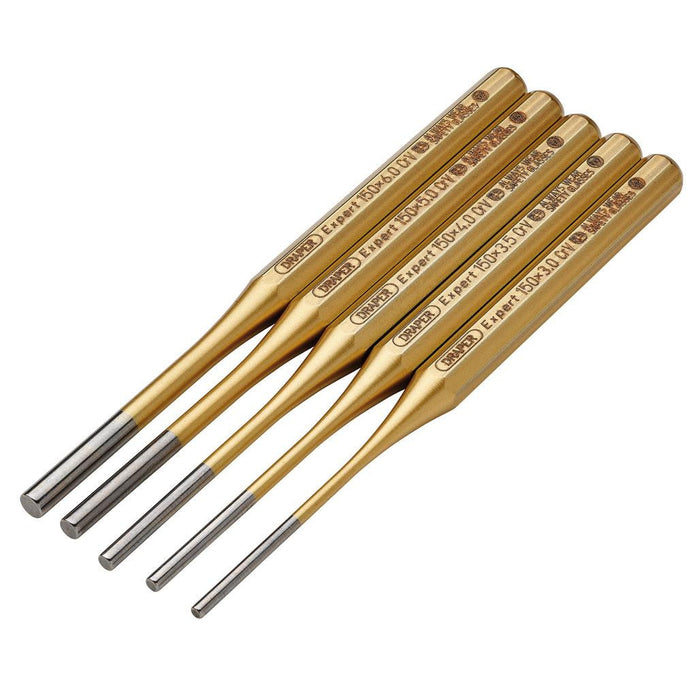 Draper Tools Expert Octagonal Parallel Pin Punch Set 5 Piece 13041