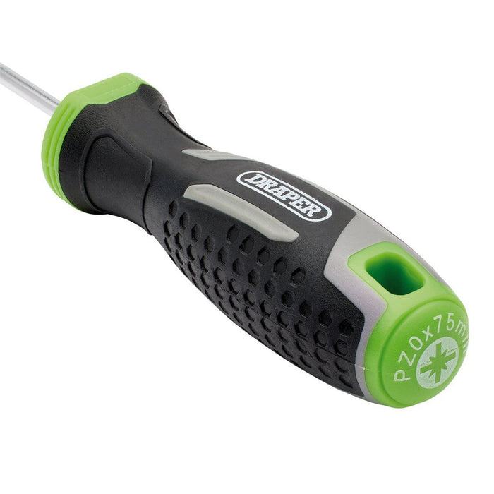 Draper PZ0 x 75mm Pozi Soft Grip Screwdriver