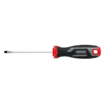 Draper 4 x 100mm Slotted Soft Grip Screwdriver