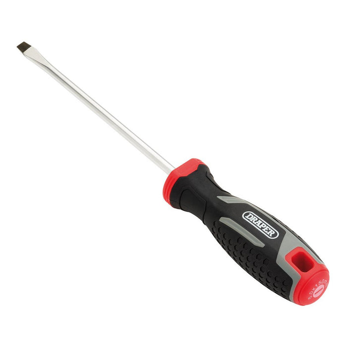 Draper 6 x 150mm Slotted Soft Grip Screwdriver