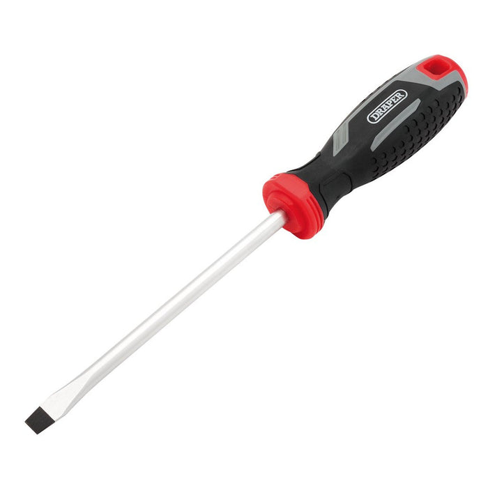 Draper 8 x 150mm Slotted Soft Grip Screwdriver