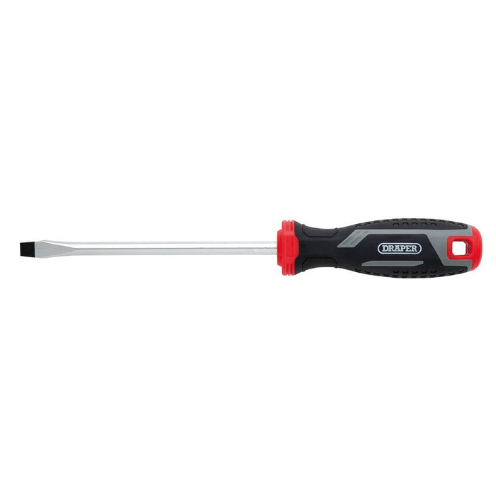 Draper 8 x 150mm Slotted Soft Grip Screwdriver