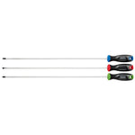 Draper Long Reach Soft Grip Screwdriver Set 3 Piece