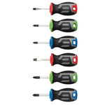 Draper Stubby Soft Grip Screwdriver Set 6 Piece