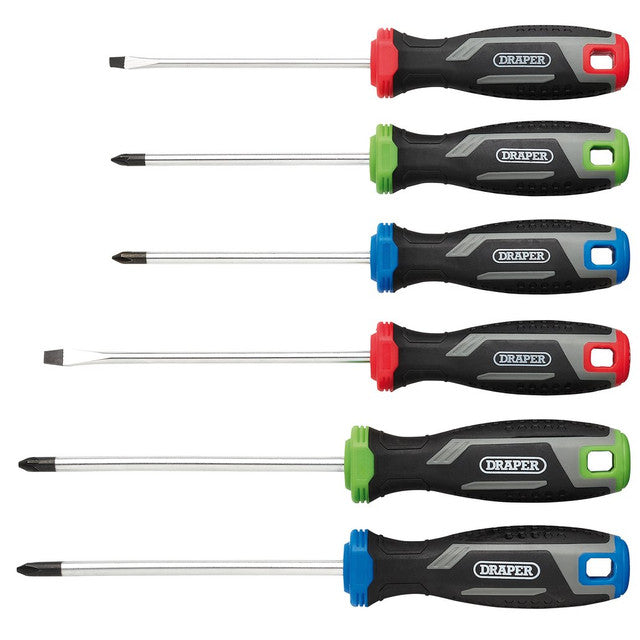 Draper Soft Grip Screwdriver Set 6 Piece