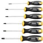 Draper TX-STAR Tamperproof Soft Grip Screwdriver Set 6 Piece