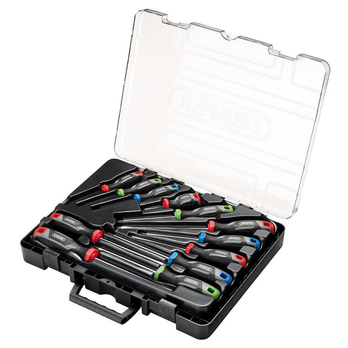 Draper Soft Grip Screwdriver Set 12 Piece