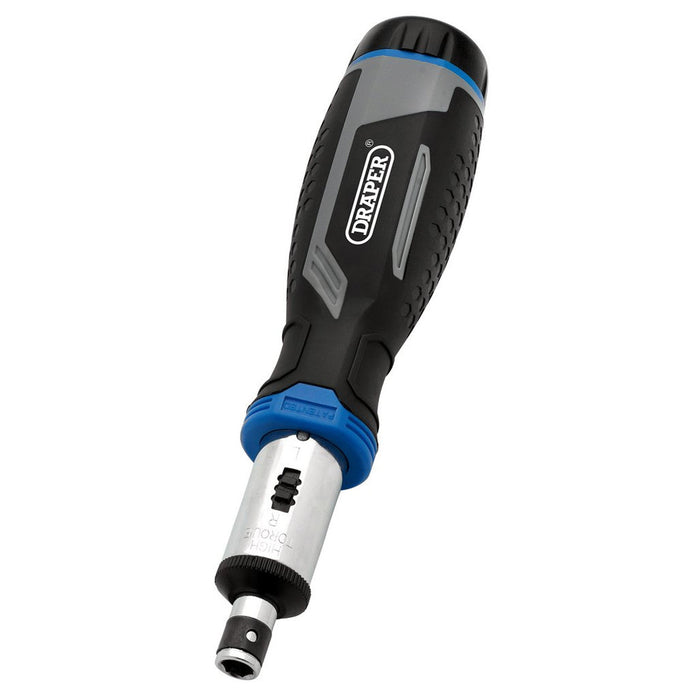 Draper Soft Grip Ratchet Screwdriver & Bit Set 1/4
