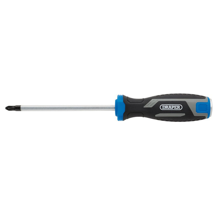 Draper PH2 x 125mm Phillips Pound Thru Soft Grip Screwdriver