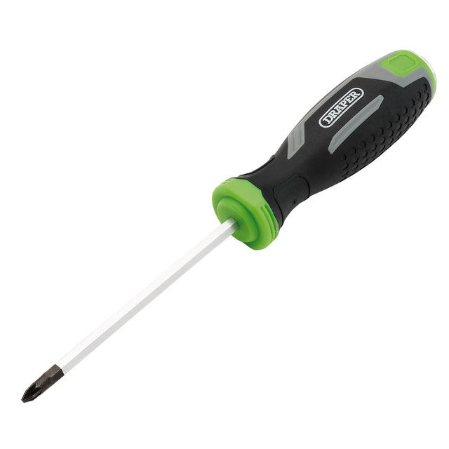 Draper PZ1 x 100mm Pozi Pound Thru Soft Grip Screwdriver