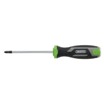 Draper PZ1 x 100mm Pozi Pound Thru Soft Grip Screwdriver