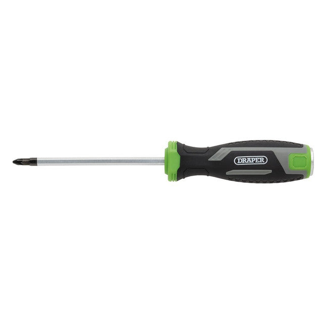 Draper PZ1 x 100mm Pozi Pound Thru Soft Grip Screwdriver