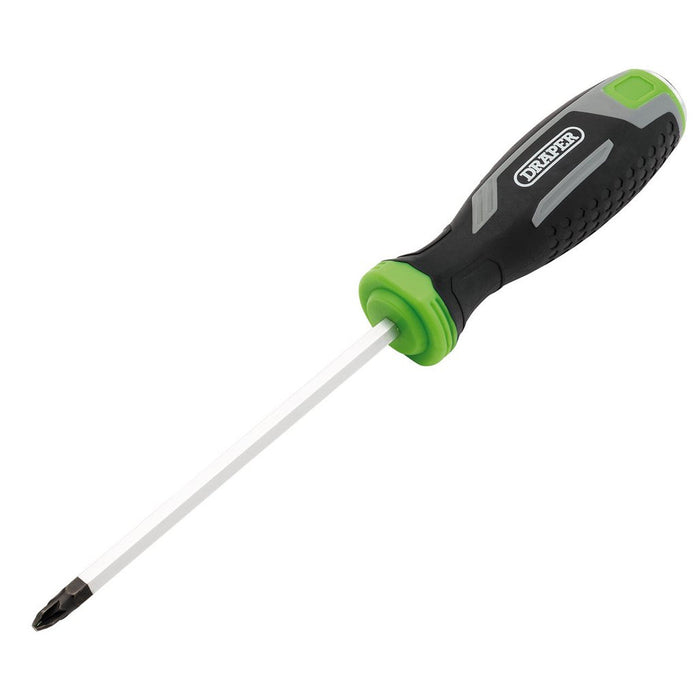 Draper PZ2 x 125mm Pozi Pound Thru Soft Grip Screwdriver