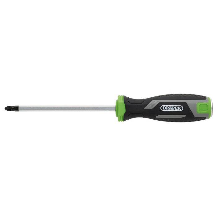Draper PZ2 x 125mm Pozi Pound Thru Soft Grip Screwdriver