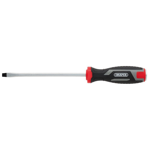 Draper 6.5 x 150mm Slotted Pound Thru Soft Grip Screwdriver