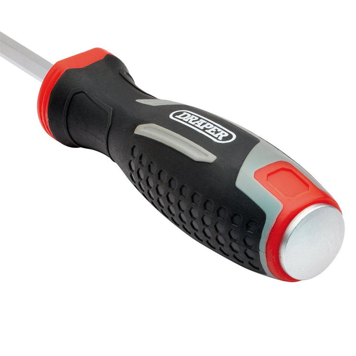 Draper 6.5 x 150mm Slotted Pound Thru Soft Grip Screwdriver