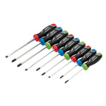 Draper Pound Thru Soft Grip Screwdriver Set 9 Piece