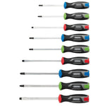 Draper Pound Thru Soft Grip Screwdriver Set 9 Piece