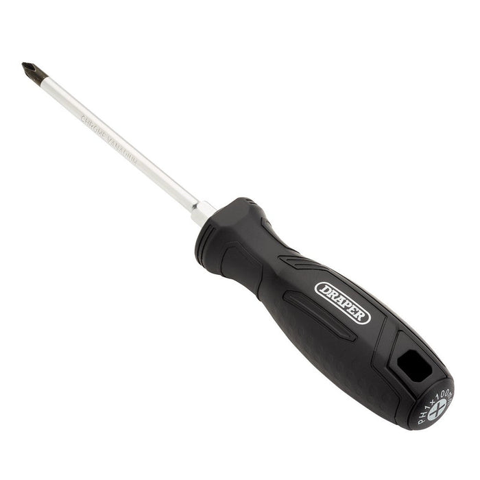 Draper PH1 x 100mm Phillips Hard Grip Screwdriver