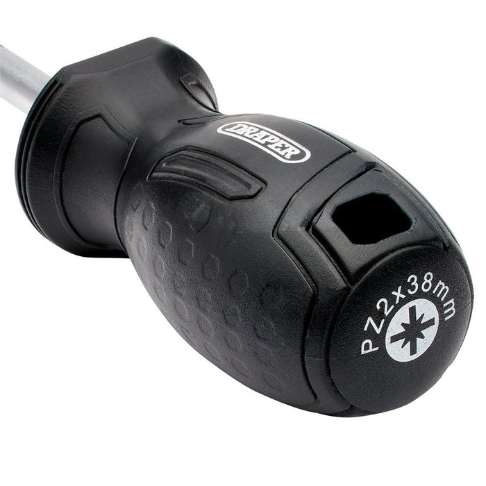 Draper PZ2x38mm Pozi Hard Grip Screwdriver