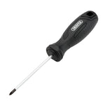 Draper PZ0x75mm Pozi Hard Grip Screwdriver