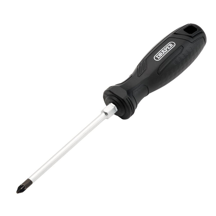Draper PZ1 x 100mm Pozi Hard Grip Screwdriver