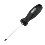 Draper 3x75mm Slotted Hard Grip Screwdriver
