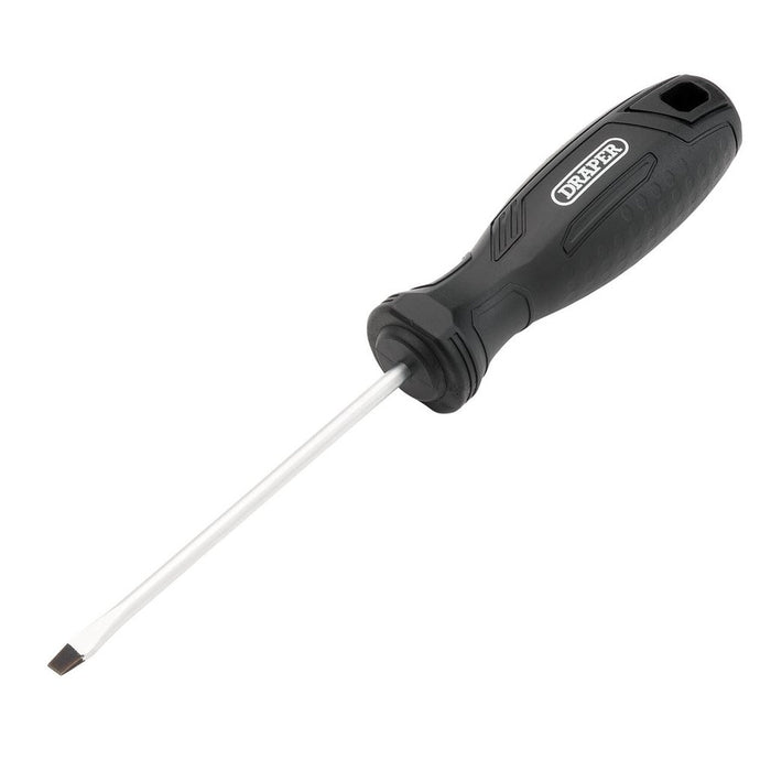 Draper 4 x 100mm Slotted Hard Grip Screwdriver