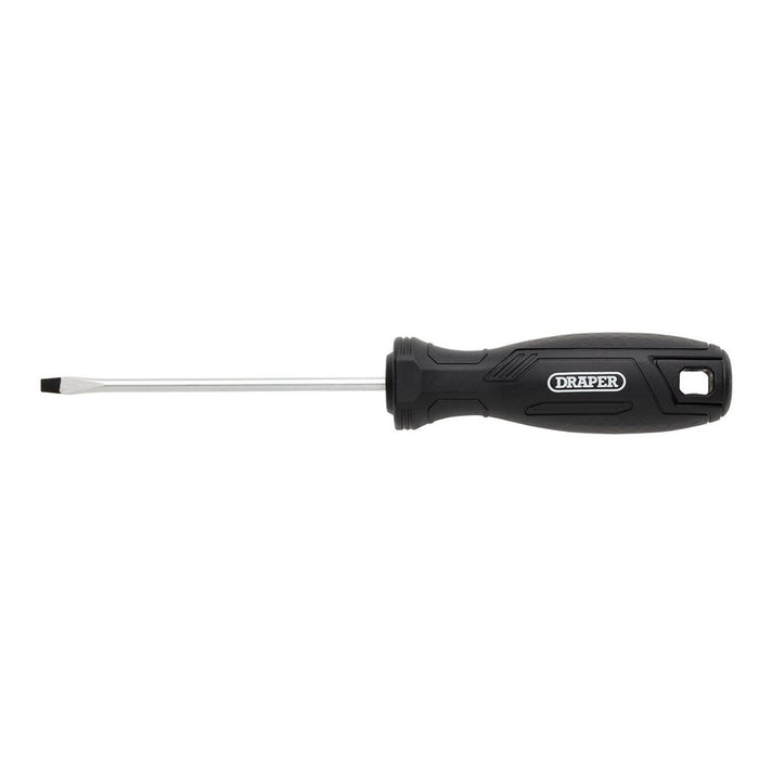 Draper 4 x 100mm Slotted Hard Grip Screwdriver
