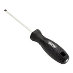 Draper 4 x 100mm Slotted Hard Grip Screwdriver