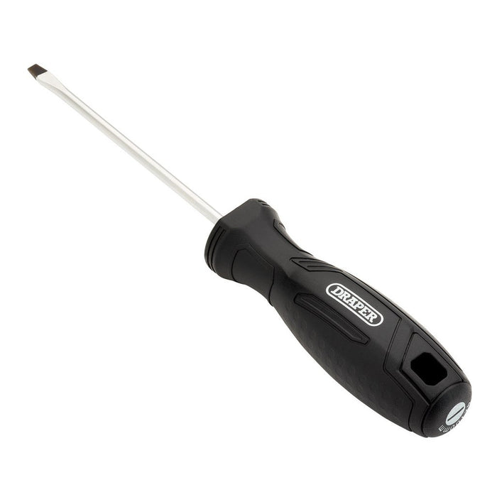 Draper 4 x 100mm Slotted Hard Grip Screwdriver