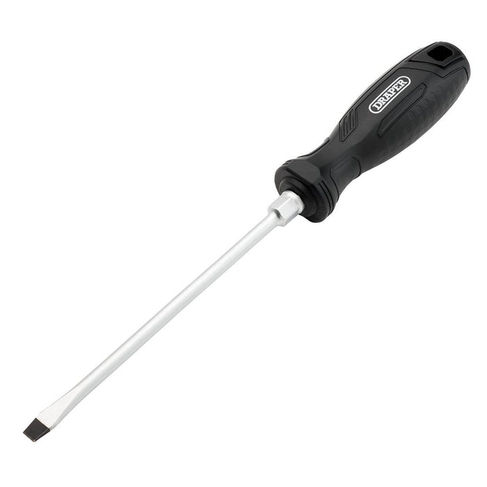 Draper 6.5 x 150mm Slotted Hard Grip Screwdriver
