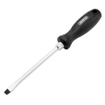 Draper 8 x 150mm Slotted Hard Grip Screwdriver